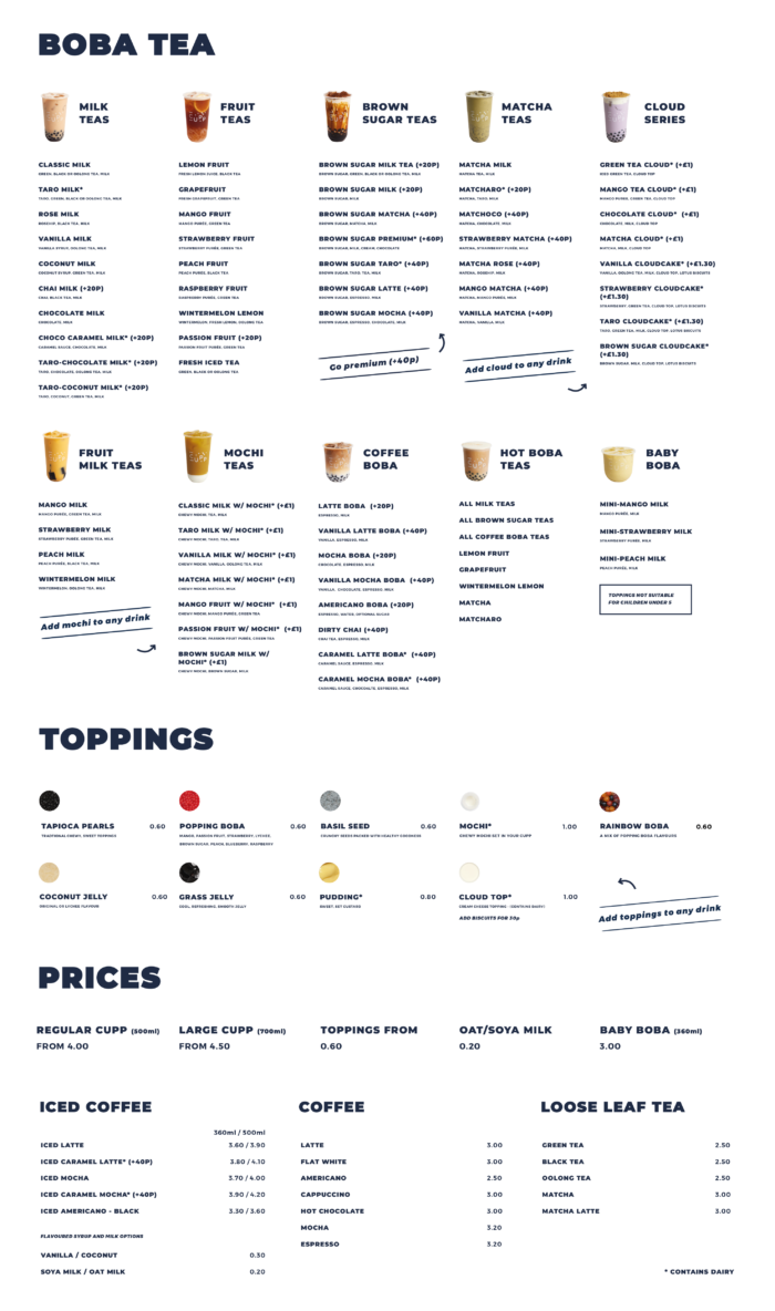 Bubble Tea, Iced Tea, Coffee | CUPP Bubble Tea